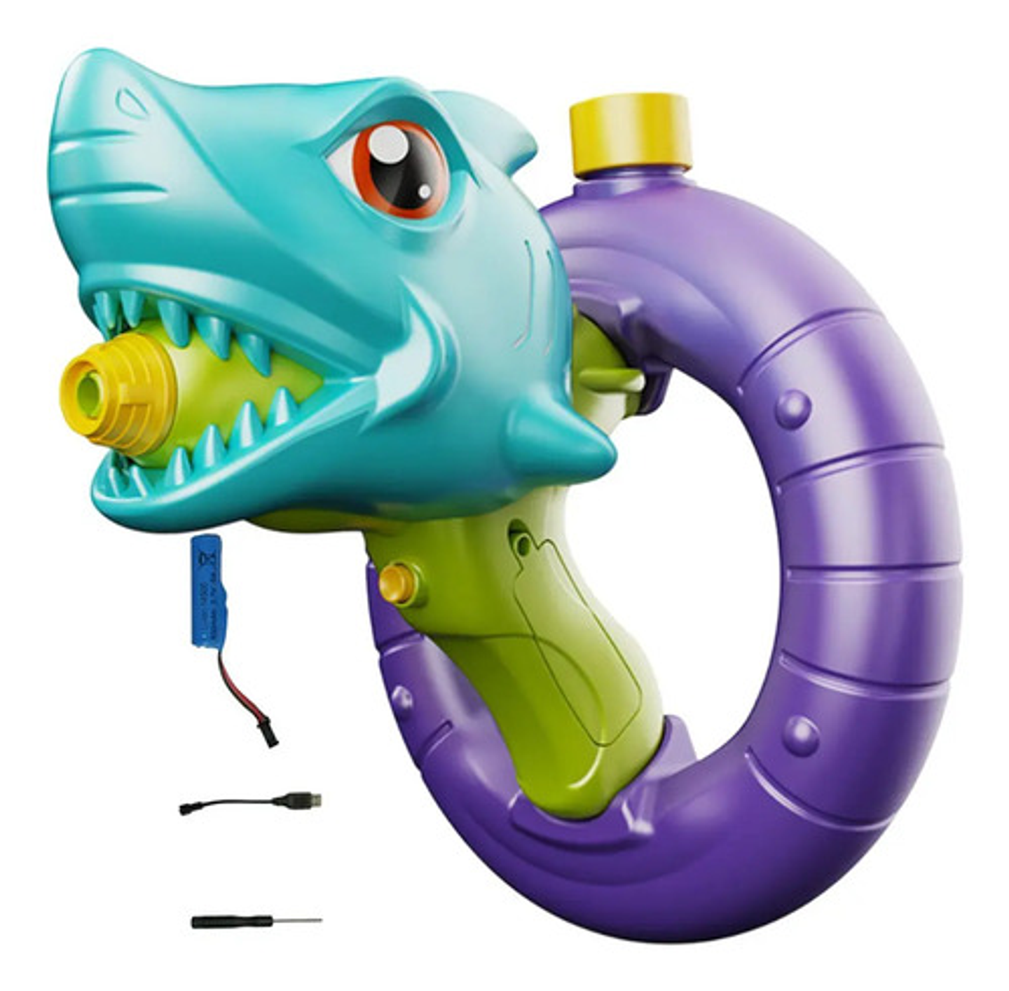 Pistola De Agua Electrica Dinosaurio Infantil Verano 1