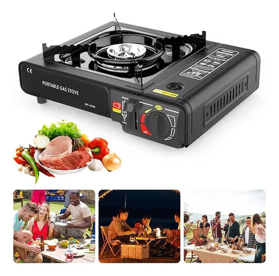 Cocina Portátil De Gas Para Camping Regulador Cocinilla 1