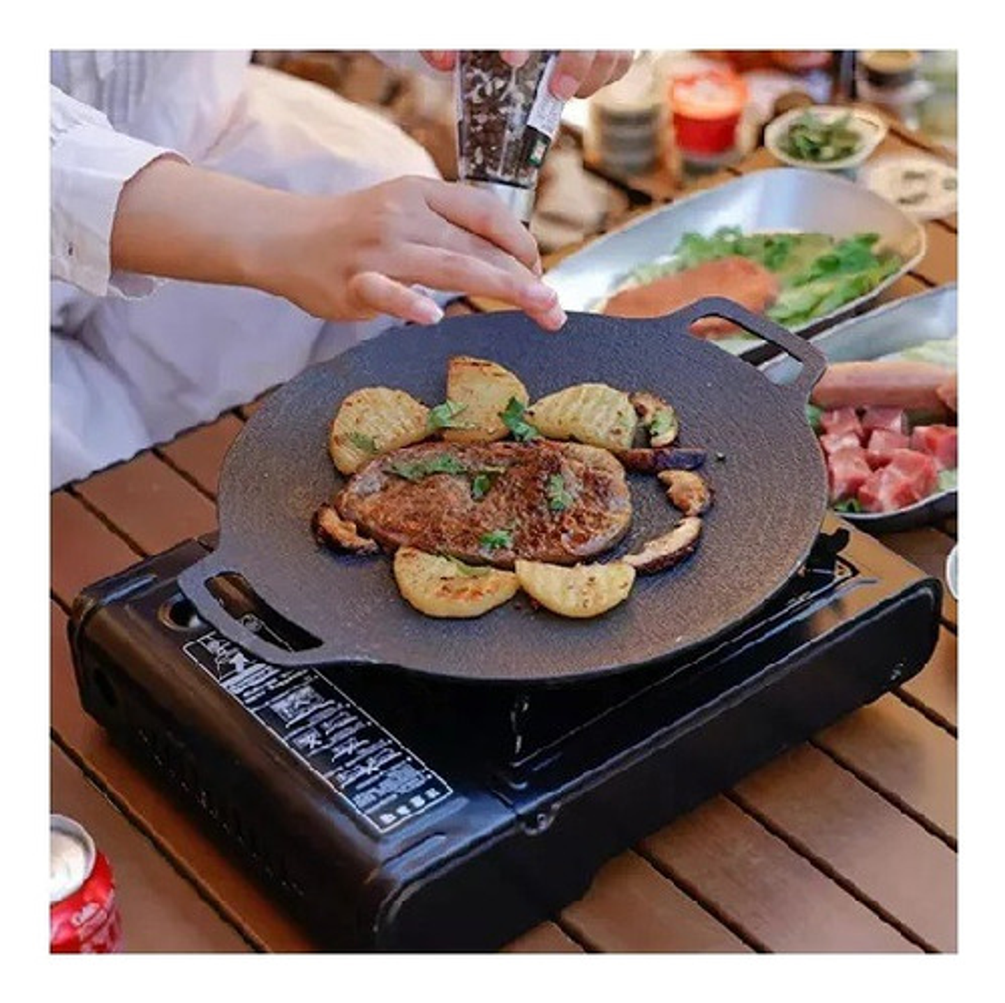 Cocina Portátil De Gas Para Camping Regulador Cocinilla 2