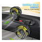 Ventilador Doble Para Auto 12v Giratorio 360 Potente Silenci - Miniatura 8