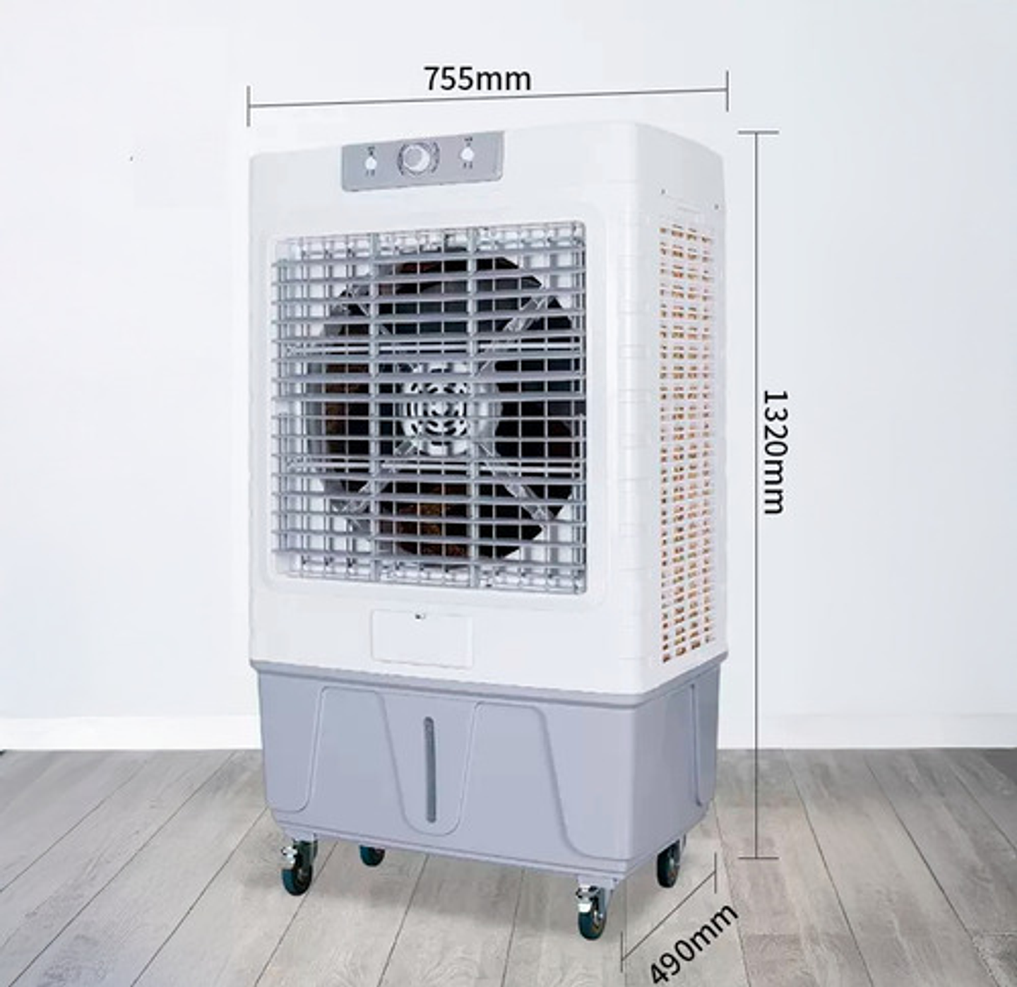 Climatizador Portátil Click 50l Aire Frío Potente 240w Con Ruedas Blanco 2