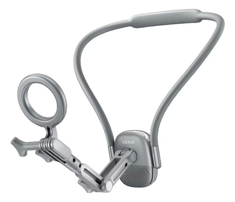 Soporte De Cuello Magnético Para Teléfono Vidvie Hc1552 Plateado 2