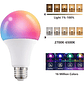 Pack 3 Ampolletas Inteligentes Rgb Cct Wifi Tuya 9w - Miniatura 7