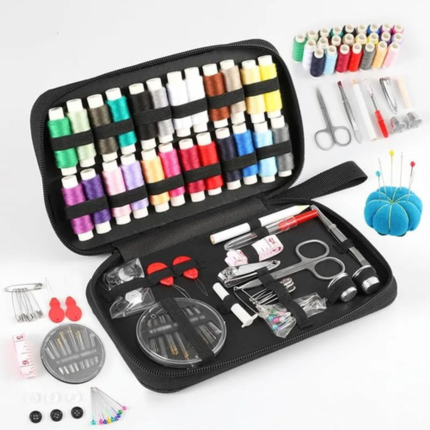 Kit Costura Profesional Completo Thek Estuche Viaje 100pcs 5