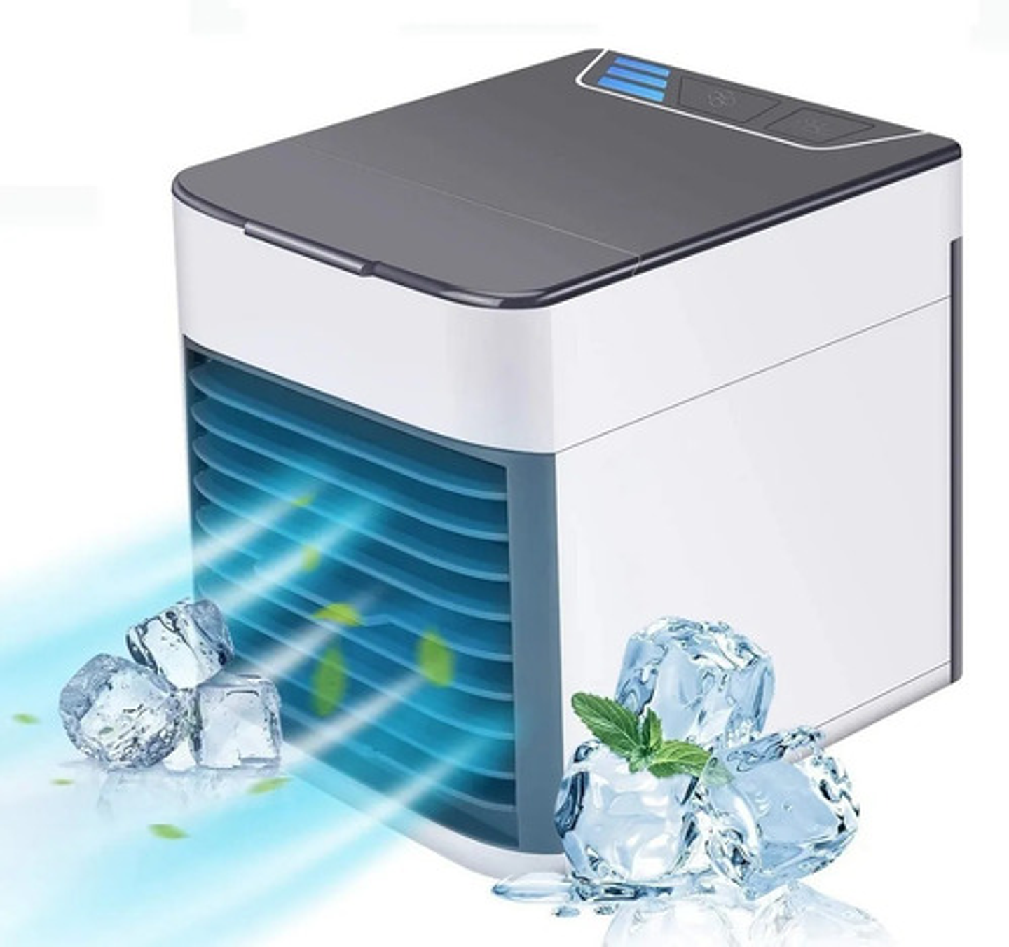 Mini Enfriador Portátil Aire Acondicionado Ventilador Frio Color Blanco 1