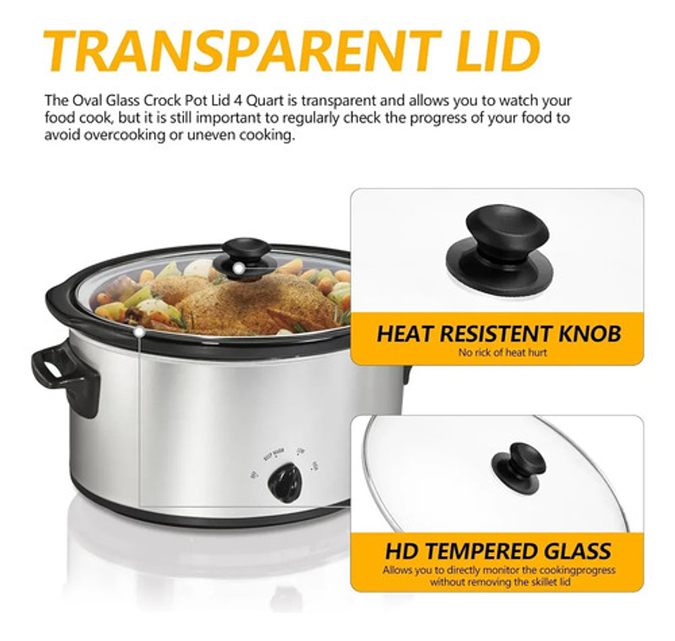 Tapa De Repuesto Vidrio Thek 28cm Resistente Al Calor 4