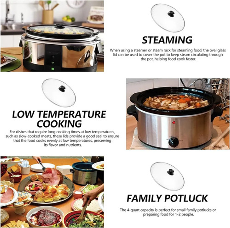 Tapa De Repuesto Vidrio Thek 28cm Resistente Al Calor 6