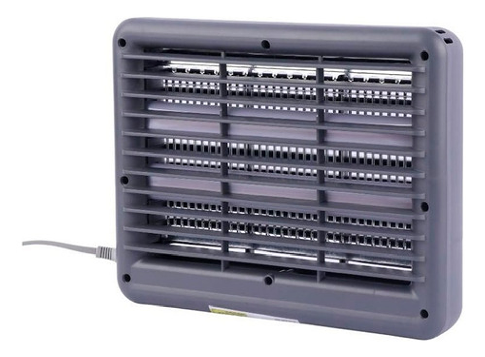 Matamosquitos Eléctrico Led 6w Doble Tubo Antimosquitos Gris Oscuro 7