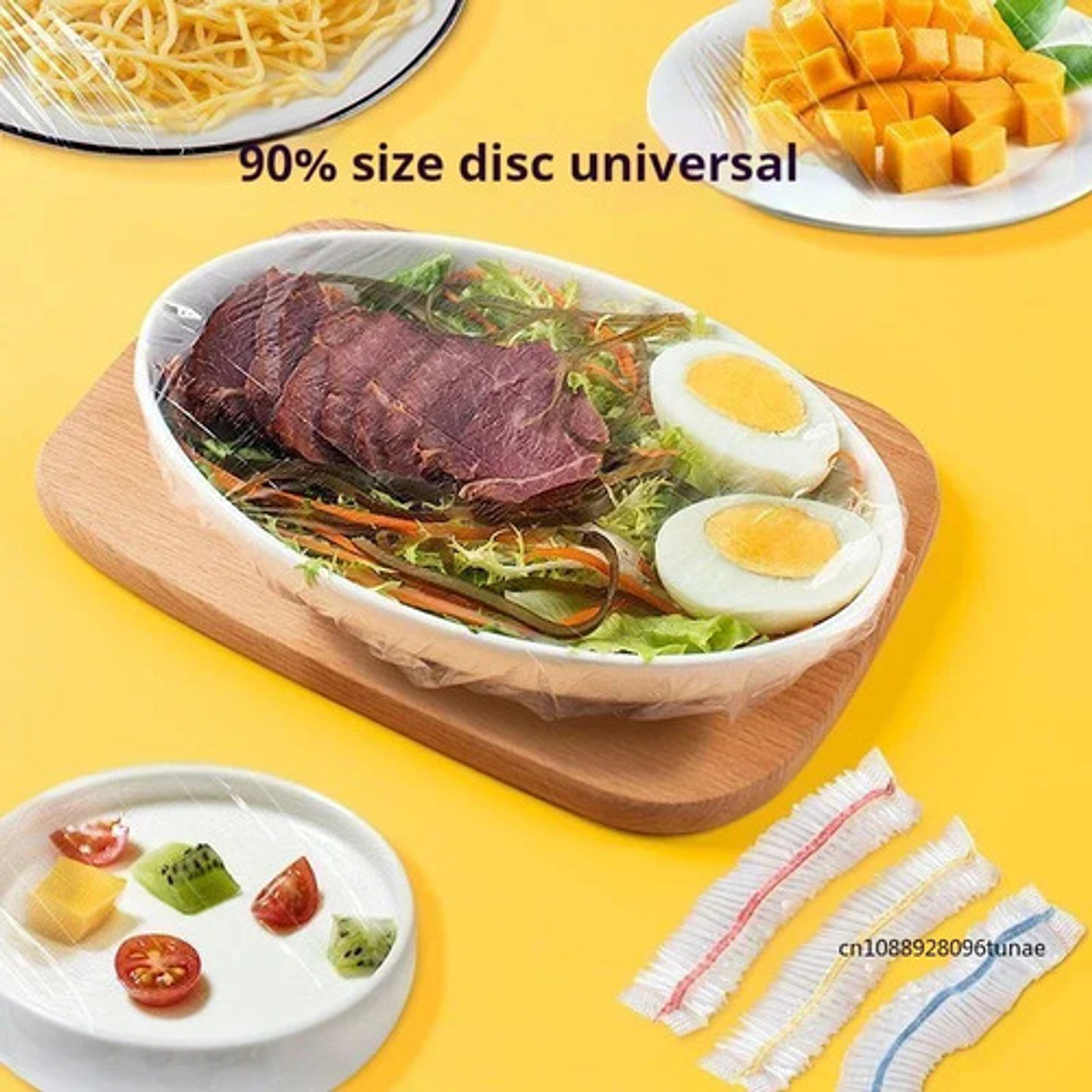 Fundas Elásticas Desechables Para Alimentos Pack X100 Unid 5