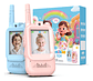 Walkie Talkie Infantil Con Videollamada Alcance 200m Rosa Claro Celeste - Miniatura 1