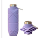 Botella Plegable De Silicona Portátil Para Agua Gimnasio Celeste - Miniatura 1