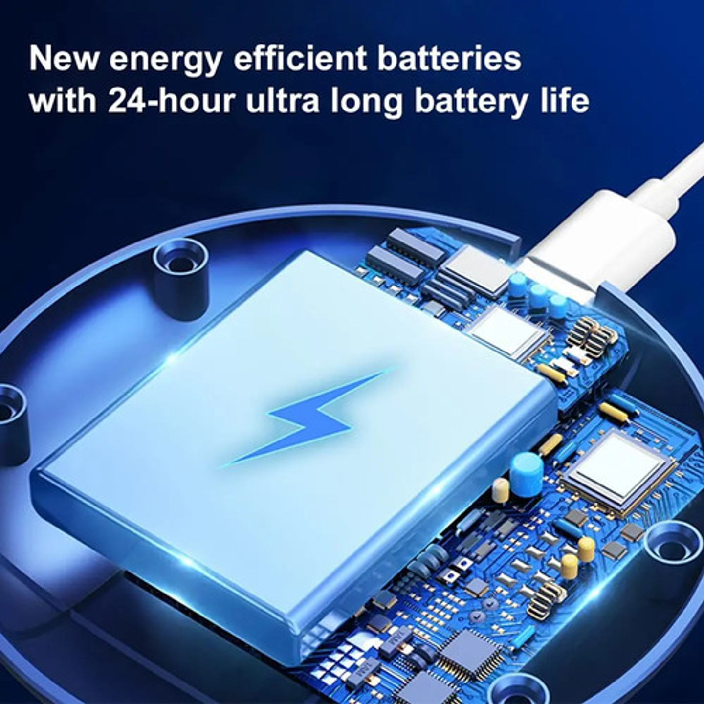 Ventilador Torre Escritorio Usb Recargable 5 Velocidades 5