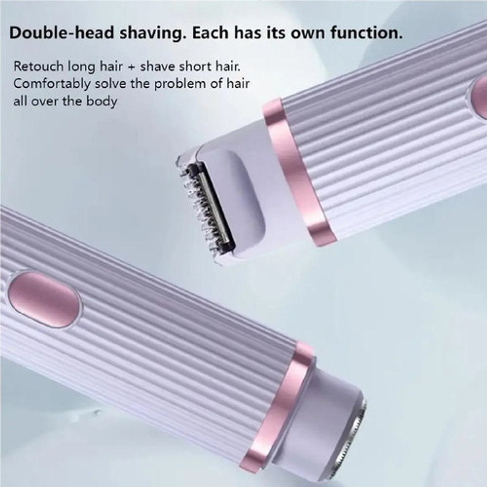 Afeitadora Eléctrica Doble Cabezal Impermeable Ipx7 Recargab 2