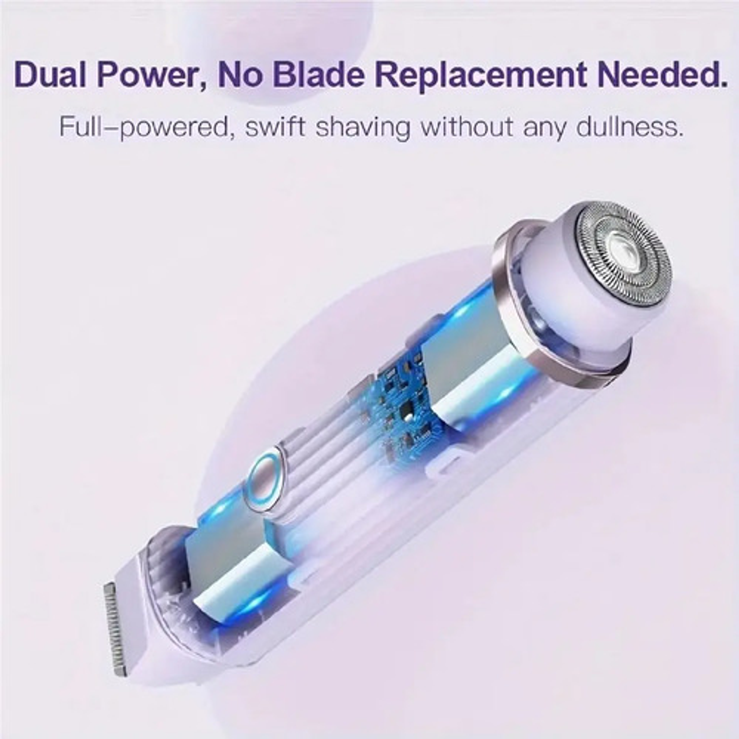 Afeitadora Eléctrica Doble Cabezal Impermeable Ipx7 Recargab 3