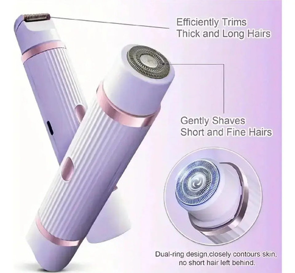 Afeitadora Eléctrica Doble Cabezal Impermeable Ipx7 Recargab 5