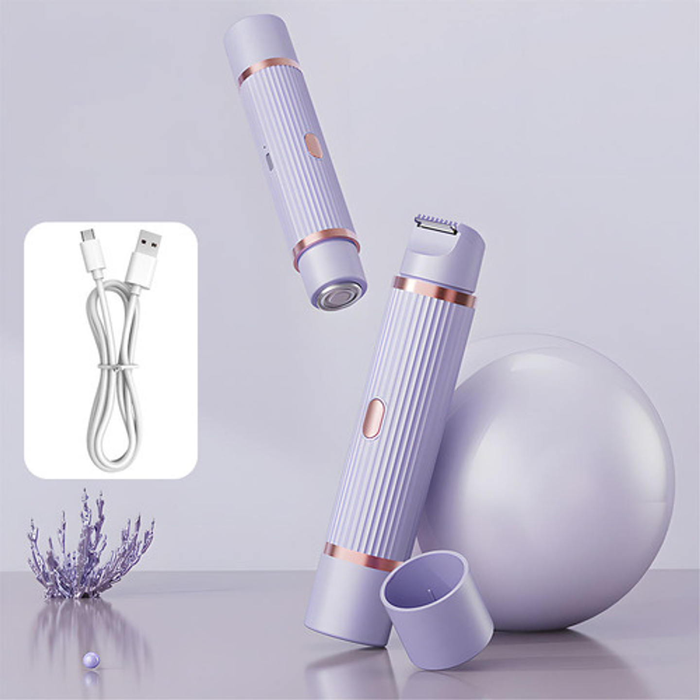 Afeitadora Eléctrica Doble Cabezal Impermeable Ipx7 Recargab 9