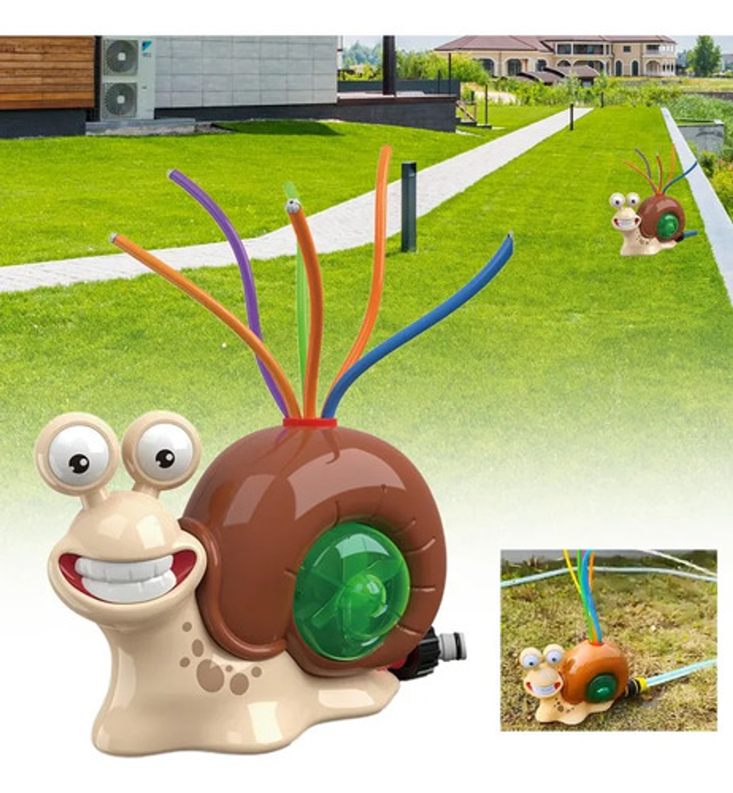 Aspersor Infantil Salpica Agua Juegos Exterior Verano 4