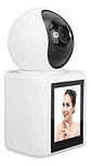 Cámara Seguridad Wifi Ip Inteligente Videollamada Pantalla 2 Blanco - Miniatura 1