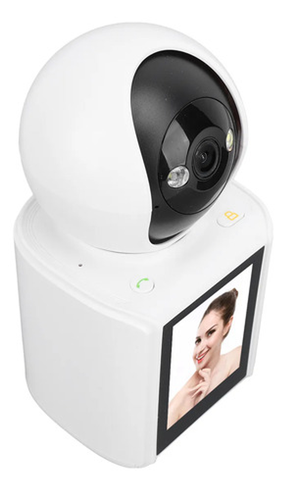 Cámara Seguridad Wifi Ip Inteligente Videollamada Pantalla 2 Blanco 5