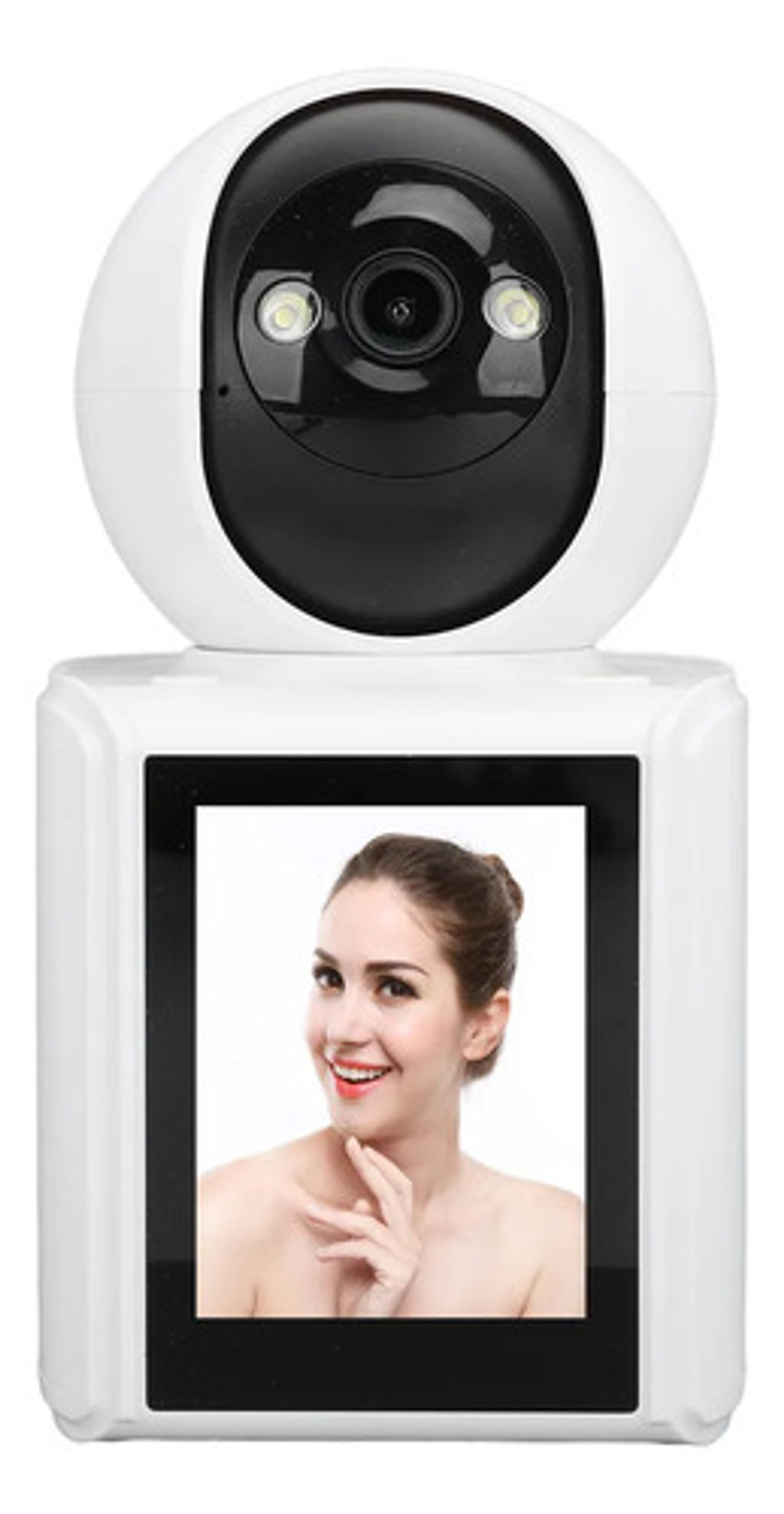 Cámara Seguridad Wifi Ip Inteligente Videollamada Pantalla 2 Blanco 6