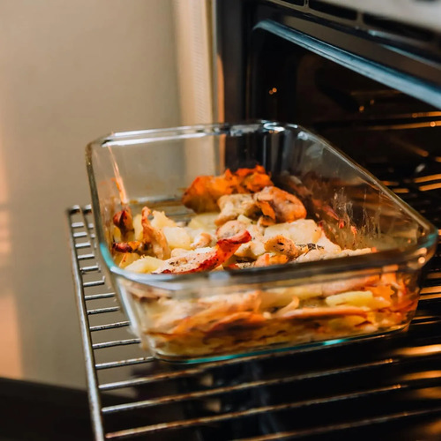 Bandeja Refractario De 2.2l Fuente De Vidrio Para Horno  4