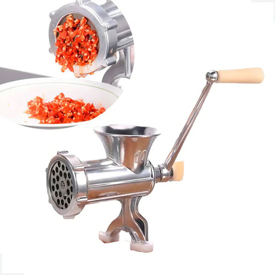 Moledora De Carne Manual Multiuso Profesional Acero N10 2