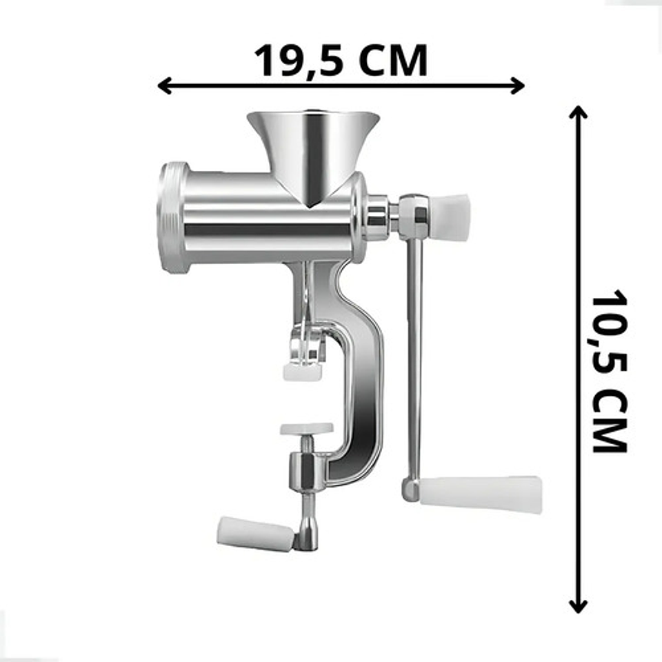 Moledora De Carne Manual Multiuso Profesional Acero N10 6