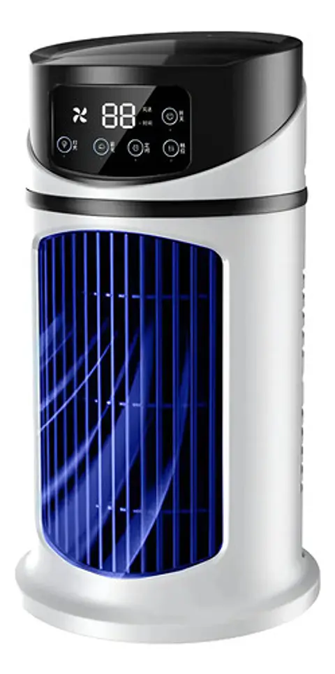 Ventilador Heladera Portátil 6 Modos Aire Frío 0.6l .