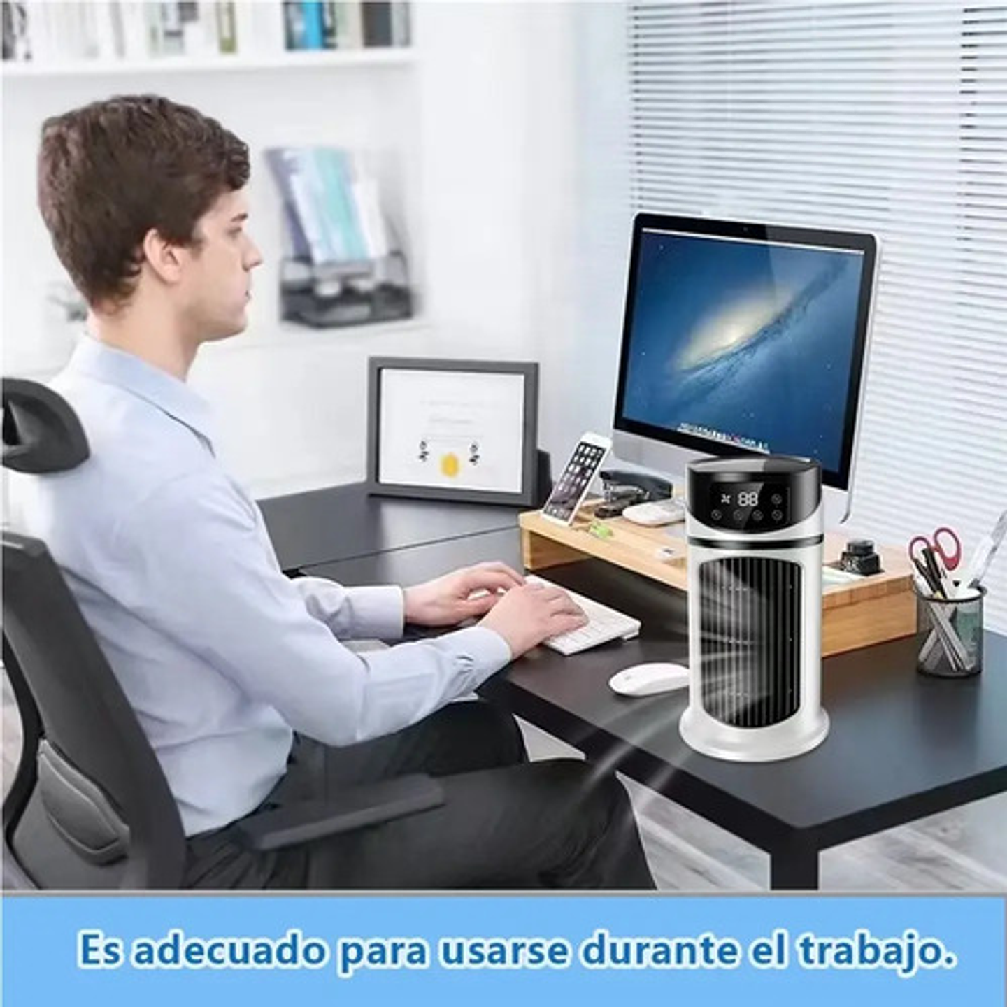 Ventilador Heladera Portátil 6 Modos Aire Frío 0.6l . 7