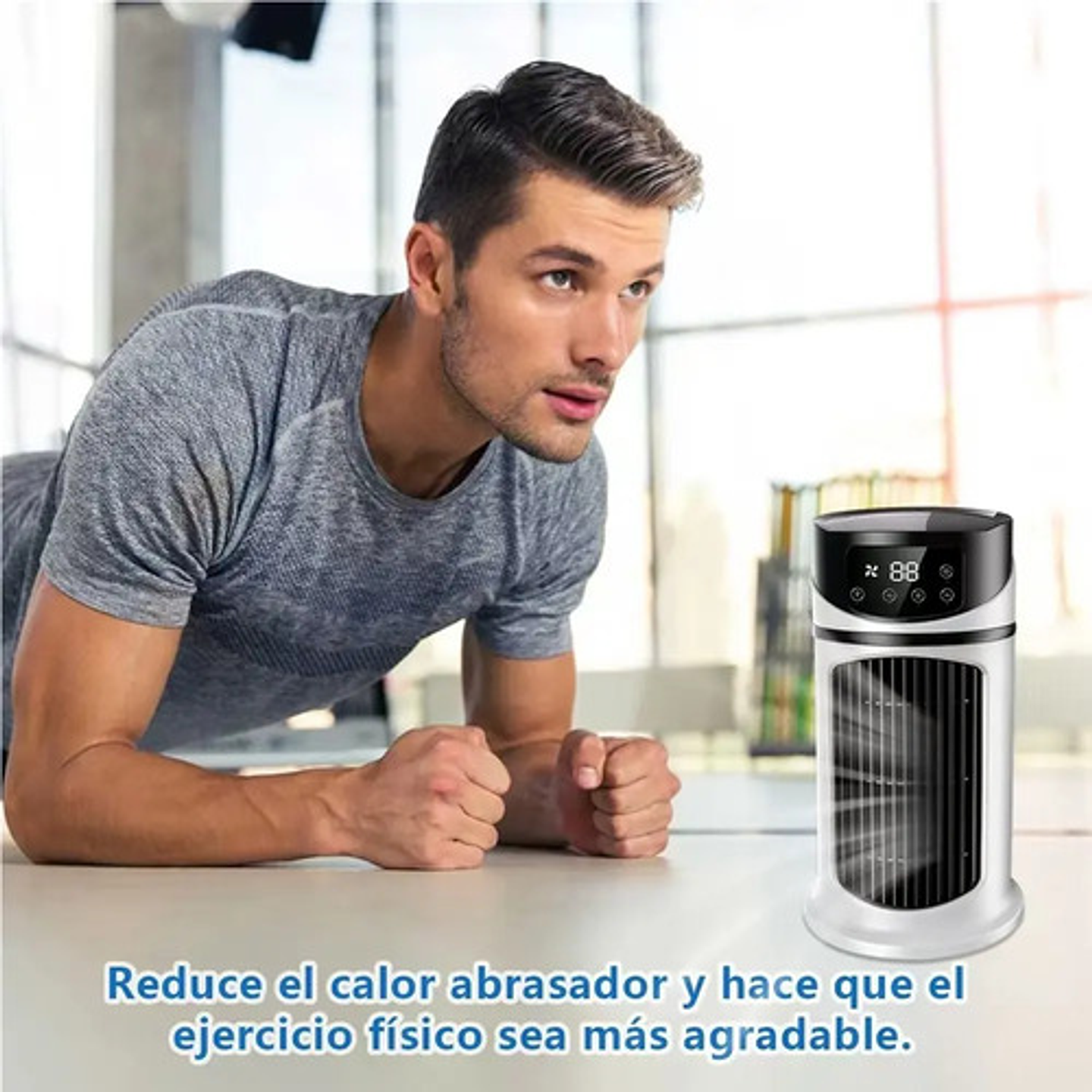 Ventilador Heladera Portátil 6 Modos Aire Frío 0.6l . 10