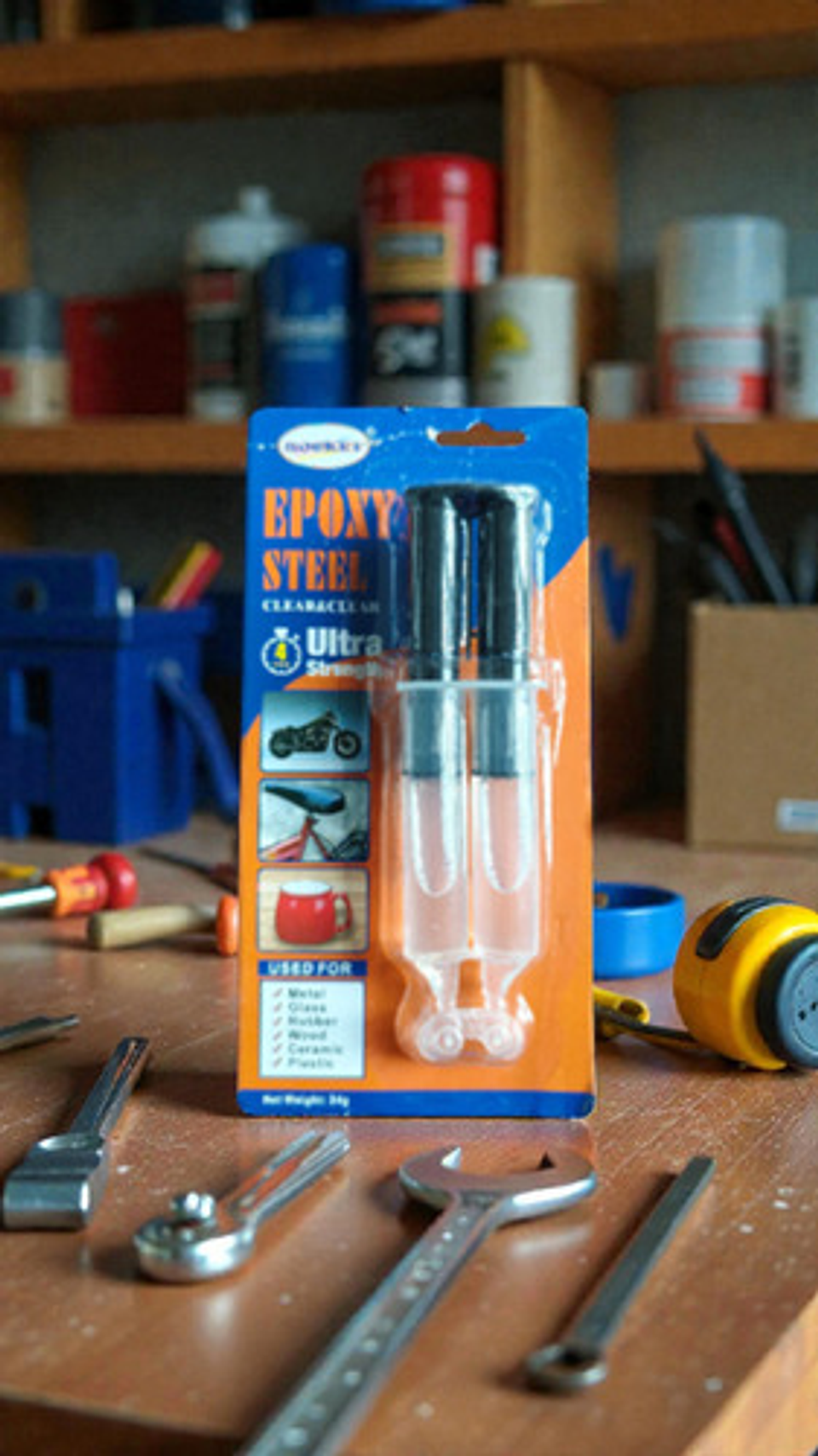 Pegamento Epóxico Transparente 24g Ultra Fuerte 4 Min Thek Naranja 2