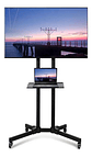 Soporte De Piso Para Tv Con Ruedas 32-65'' Base Profesional Negro - Miniatura 2