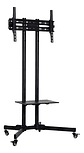Soporte De Piso Para Tv Con Ruedas 32-65'' Base Profesional Negro - Miniatura 4