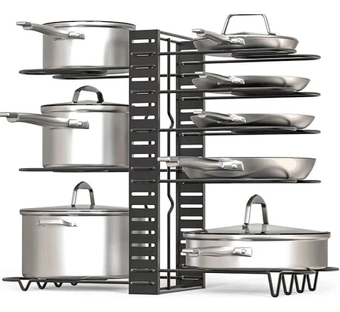 Organizador De Ollas Y Sartenes Thek Estante Ajustable Cocin
