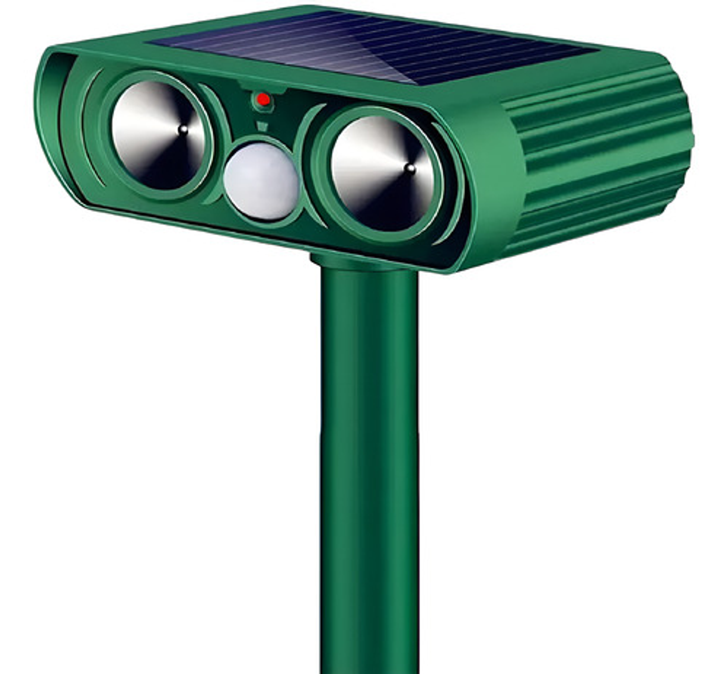 Repelente De Animales Solar Ahuyentador Jardín Ultrasónico Color Verde Oscuro 1