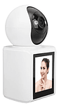 Cámara Seguridad Wifi Ip Inteligente Videollamada Pantalla 2 Blanco - Miniatura 2