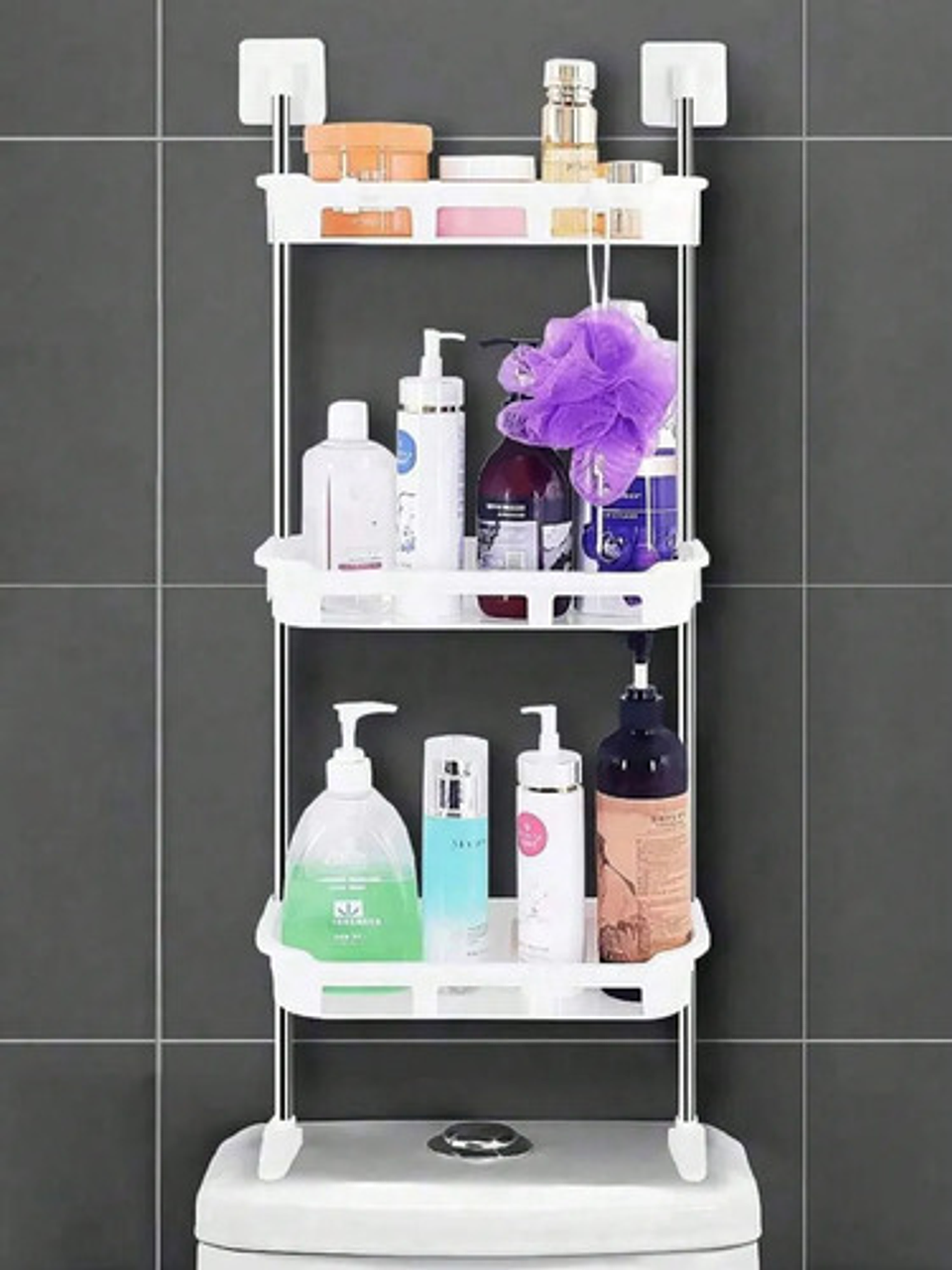 Organizador De Baño Thek Estante Sobre Inodoro 3 Niveles 2