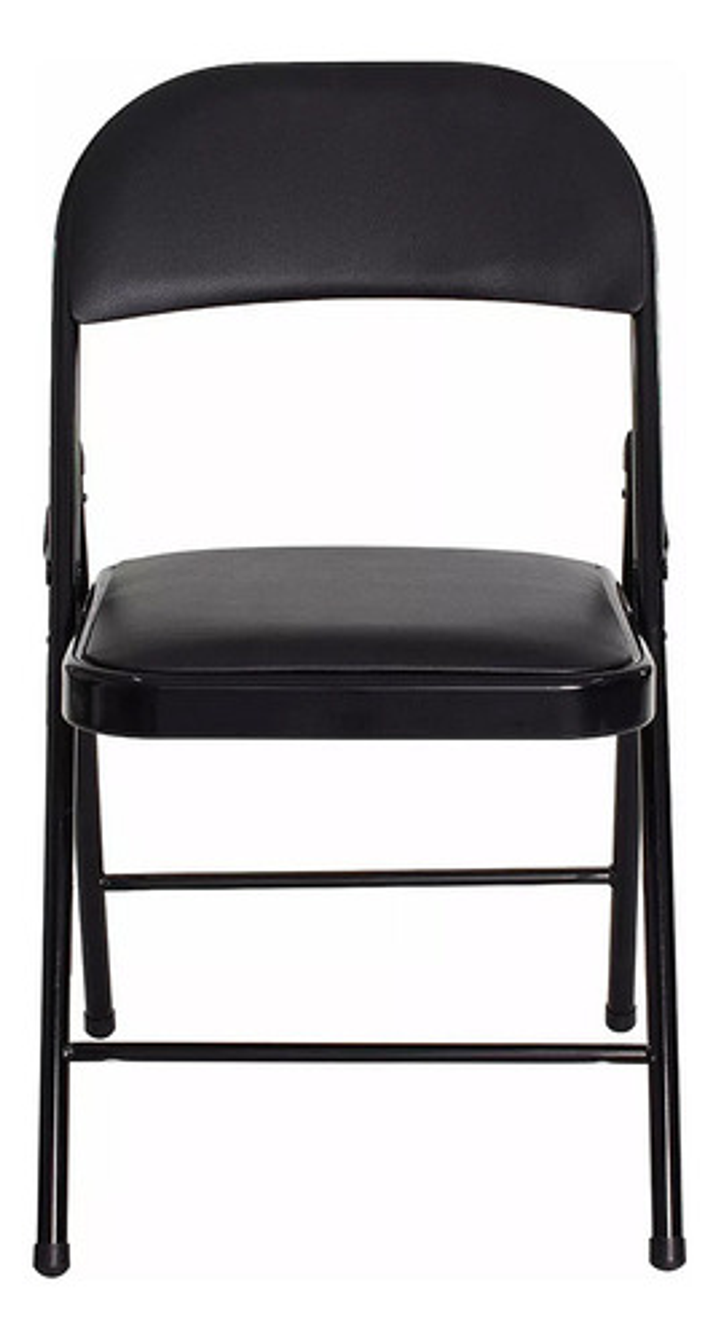 Silla Plegable Haiton Tb-142 Negro Ecocuero Acolchado Hierro Liso 4