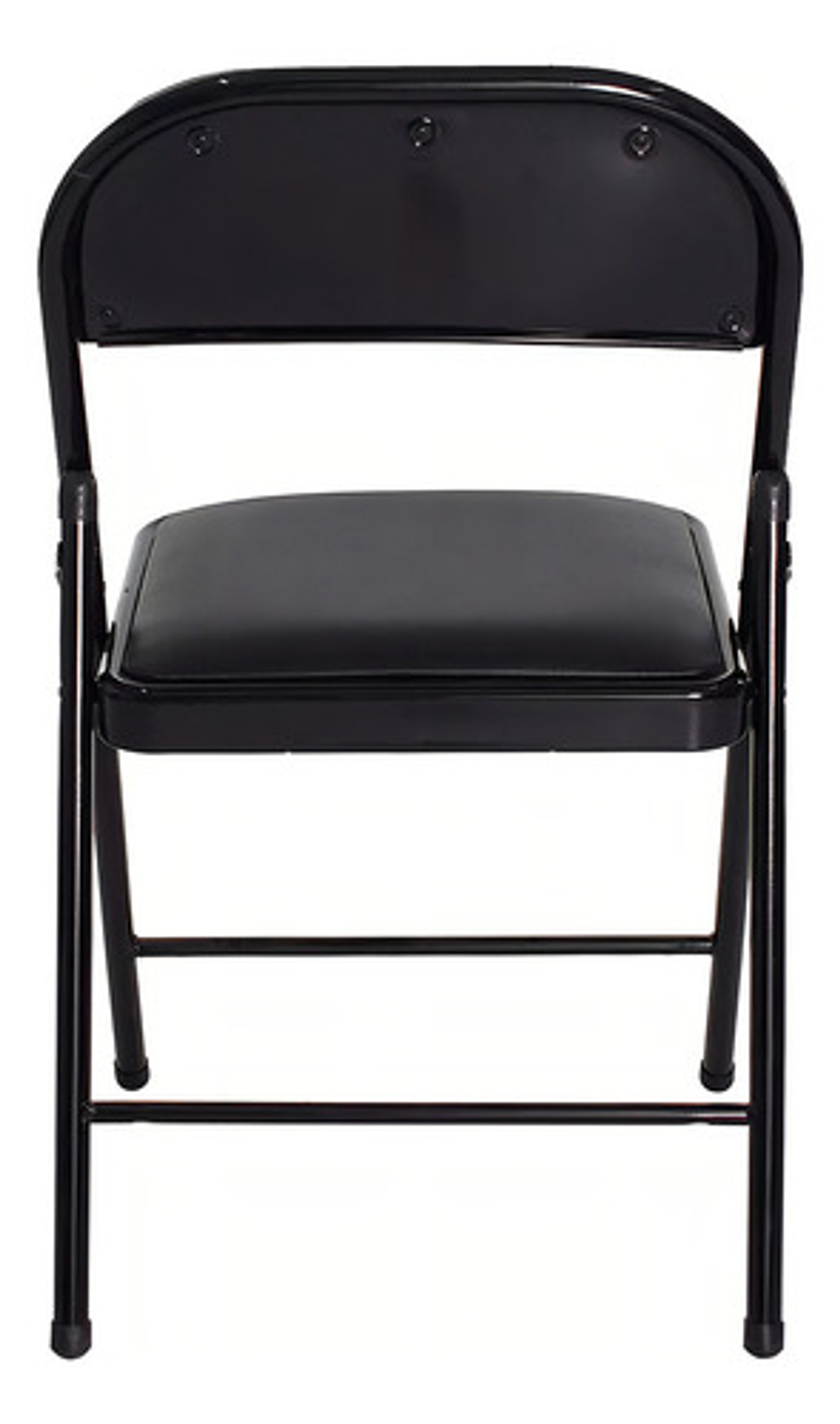 Silla Plegable Haiton Tb-142 Negro Ecocuero Acolchado Hierro Liso 7