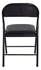Silla Plegable Haiton Tb-142 Negro Ecocuero Acolchado Hierro Liso - Miniatura 7