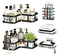 Set 5 Estantes Organizadores Baño Esquinero Adhesivo Negro - Miniatura 1