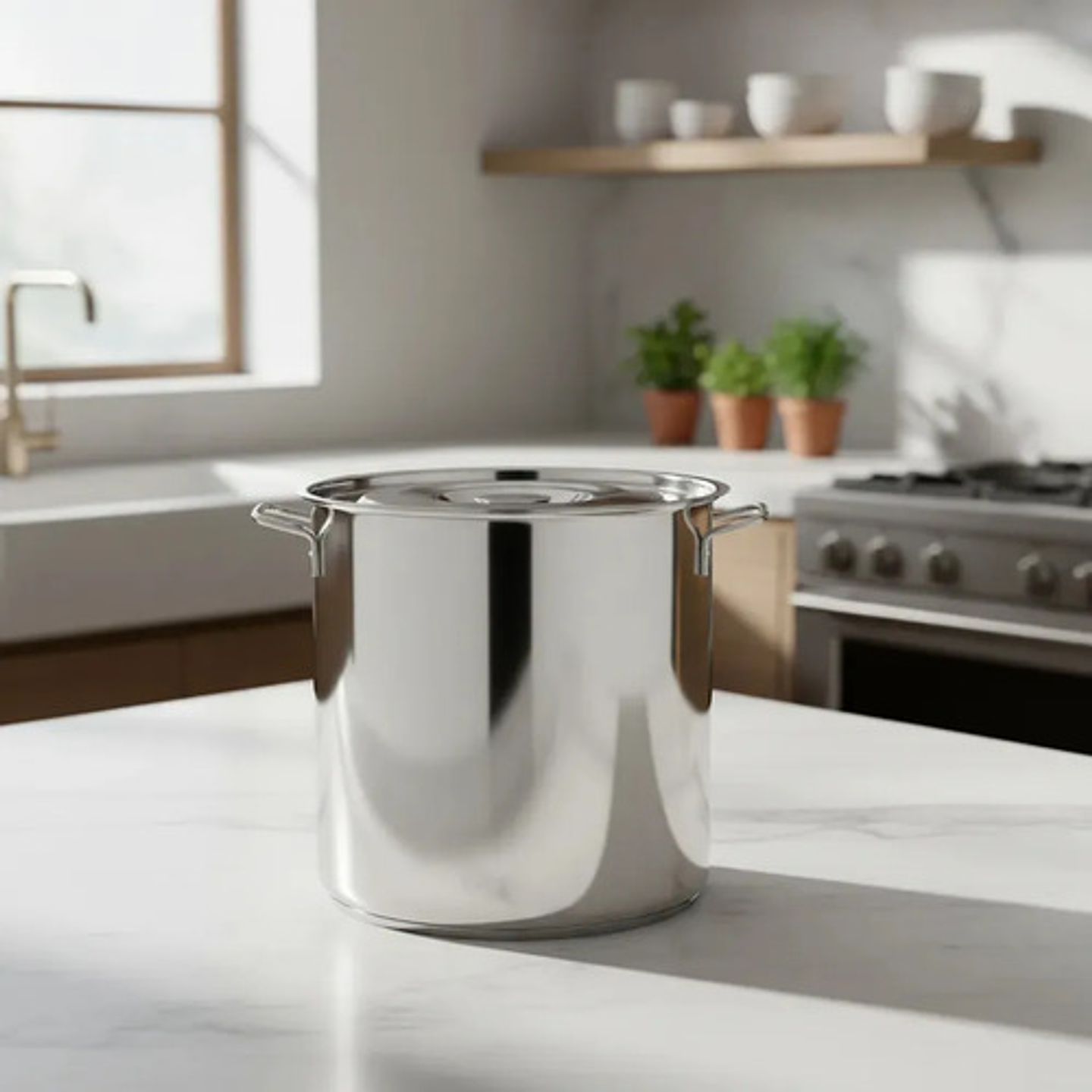 Olla Acero Inoxidable 20 Litros Color Plateado 1