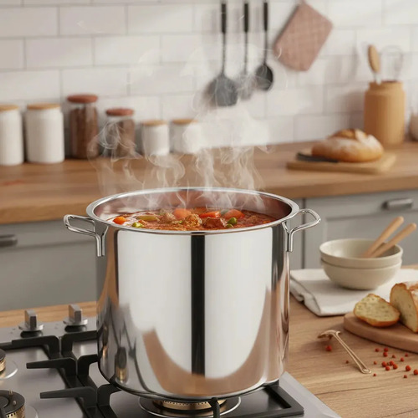 Olla Acero Inoxidable 20 Litros Color Plateado 2