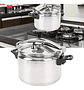 Olla A Presión De Aluminio 5l Profesional Para Cocina Plateado - Miniatura 7
