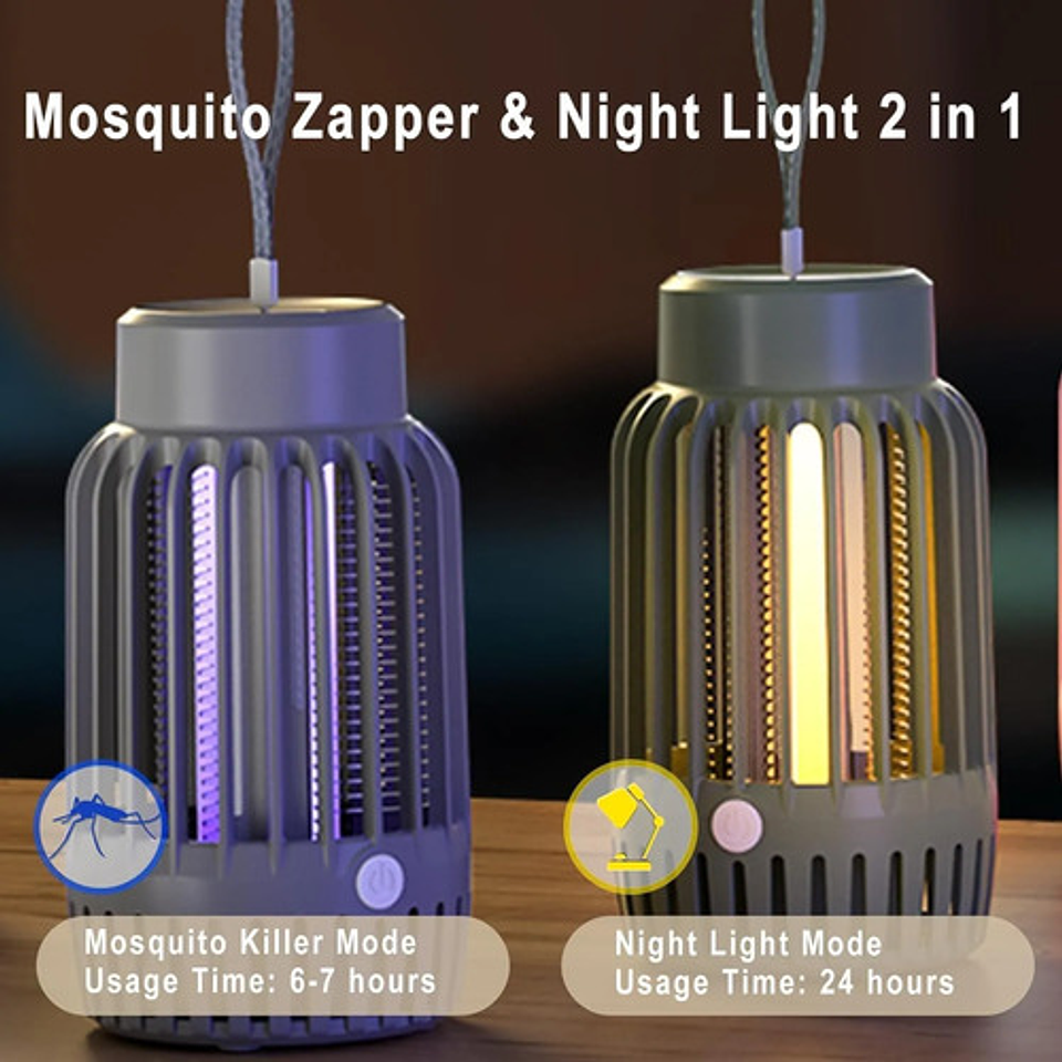 Lámpara Antimosquitos Eléctrica Thek Trampa Uv + Luz Nocturn 4