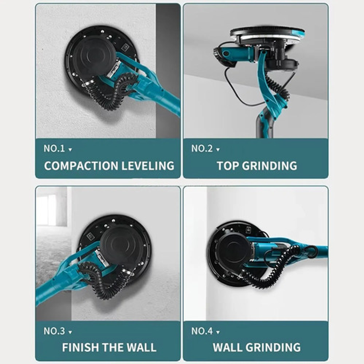 Lijadora De Pared 850w Telescópica Con Luz Led 5