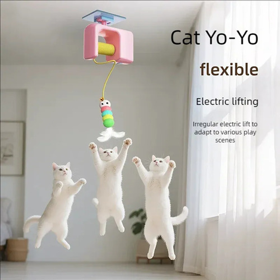 Juguete Interactivo Gatos Yo-yo Bola De Pelo Inteligente 7