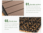 Caja 15  Pzas  Deck Wpc Modular 30x30cm Piso Jardin Exterior - Miniatura 4