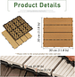 Caja 15  Pzas  Deck Wpc Modular 30x30cm Piso Jardin Exterior - Miniatura 6
