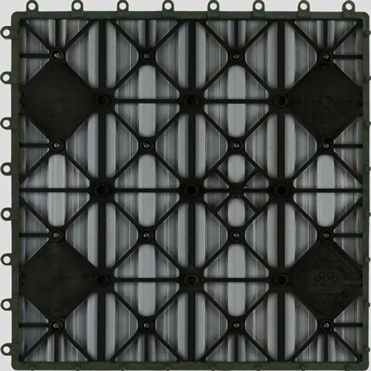 Caja 15  Pzas  Deck Wpc Modular 30x30cm Piso Jardin Exterior 11